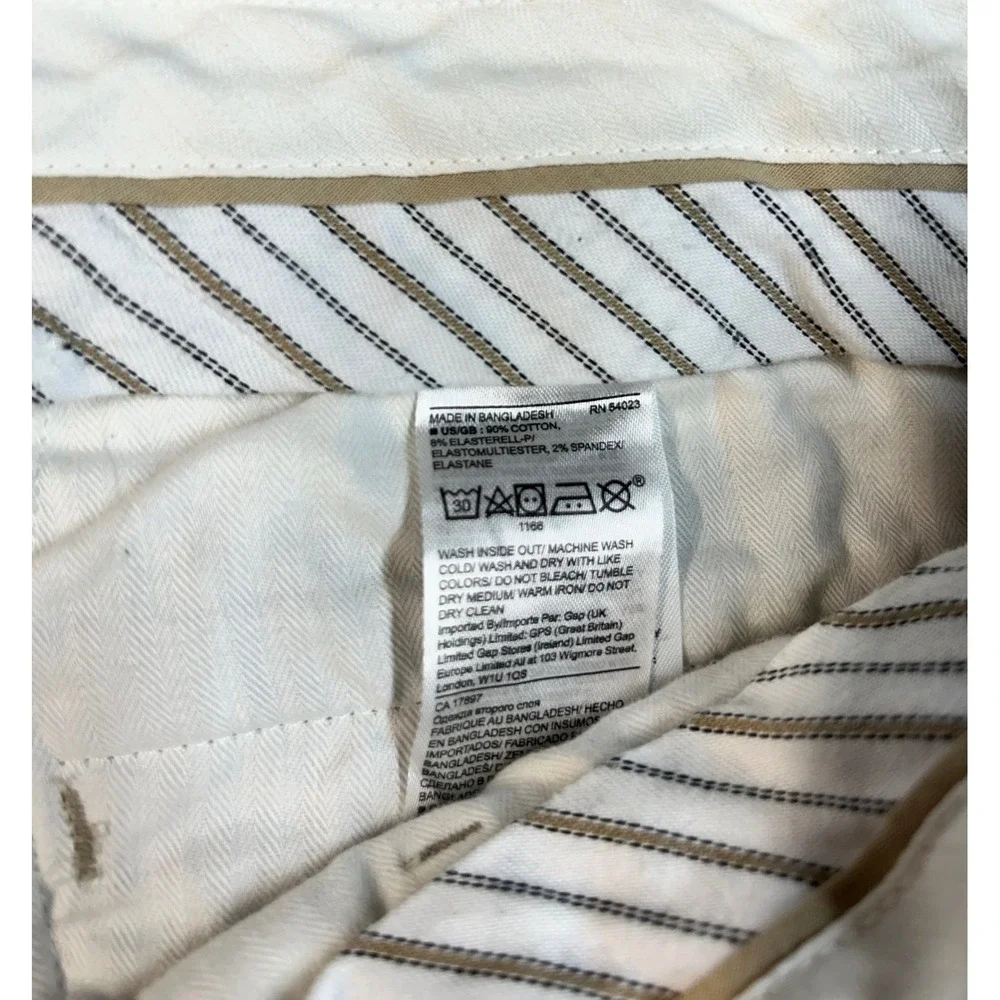 Banana Republic‎ Emerson Straight Fit Chinos Mens 38x33 Tan Khaki Pants